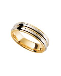 Cygnus Two Tone Wedding Ring