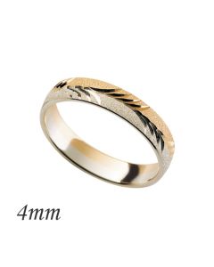 Maia two toned wedding ring