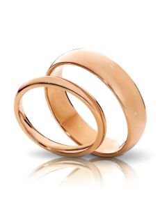 Midas classic rose gold his and hers set