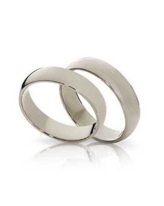 Midas His and his matching wedding band sin white gold or platinum