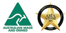 Australia Made Kangaroo Logo and ABIA 2021 award winner badge